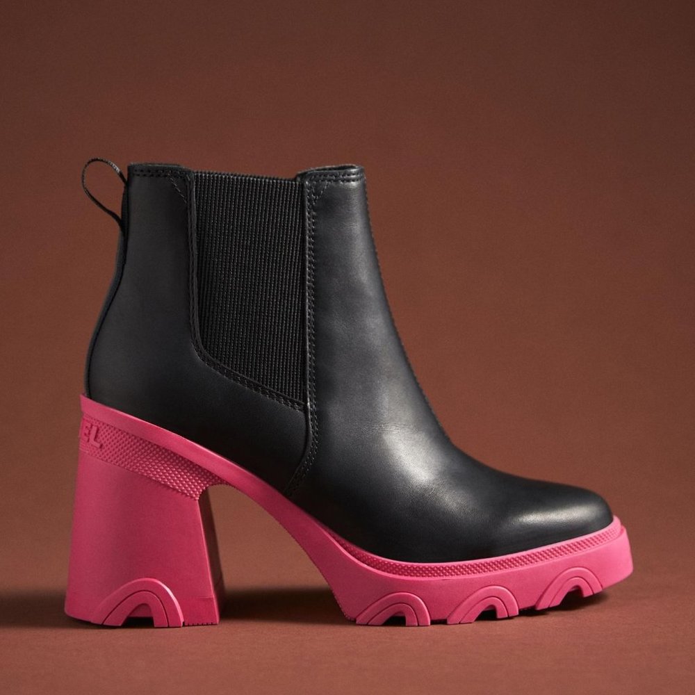 Sorel Brex Heel Chelsea Bootie, WATERPROOF Leather Uppers - Picture 3 of 4